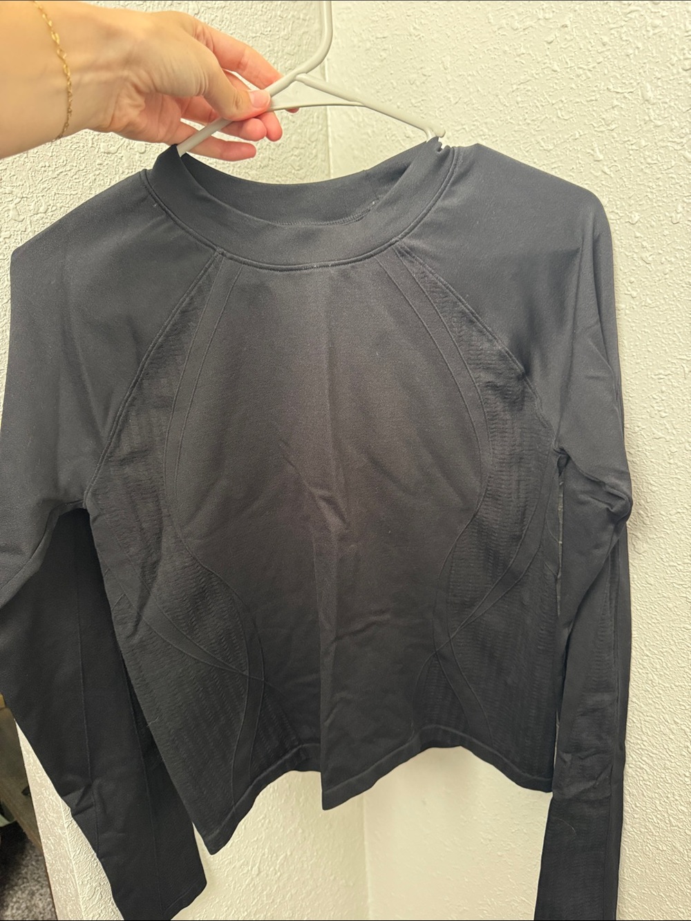 Fabletics Black Long-Sleeve Performance Top